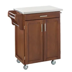 Homestyles Stainless Steel-Top Cuisine Kitchen Create-a-Cart