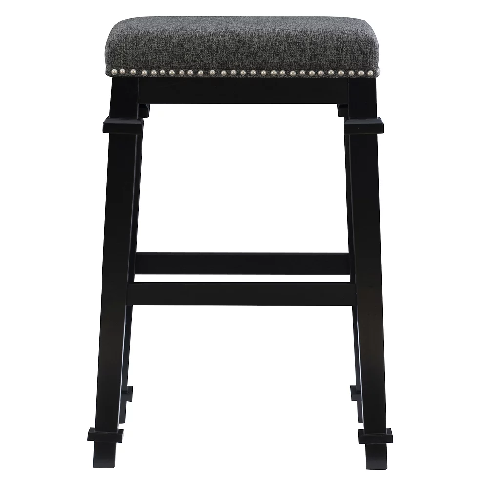 Linon Kennedy Backless Bar Stool 6 Linon Kennedy Backless Bar Stool - Image 4