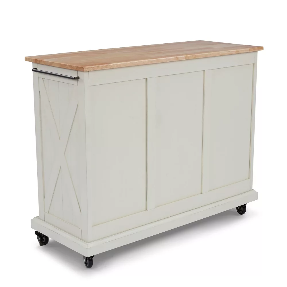Homestyles Seaside Lodge 4-Drawer Kitchen Cart 4 Homestyles Seaside Lodge 4-Drawer Kitchen Cart - Image 2