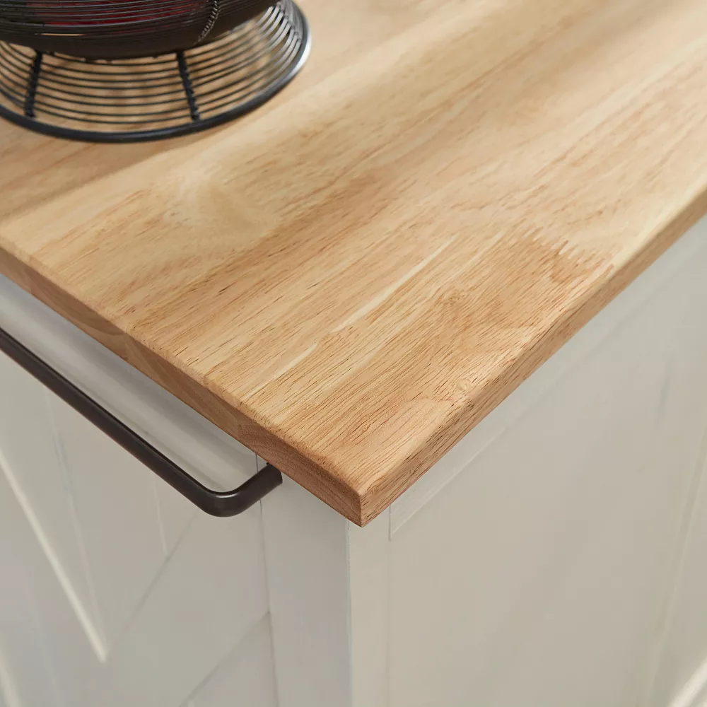 Homestyles Seaside Lodge 4-Drawer Kitchen Cart 7 Homestyles Seaside Lodge 4-Drawer Kitchen Cart - Image 5