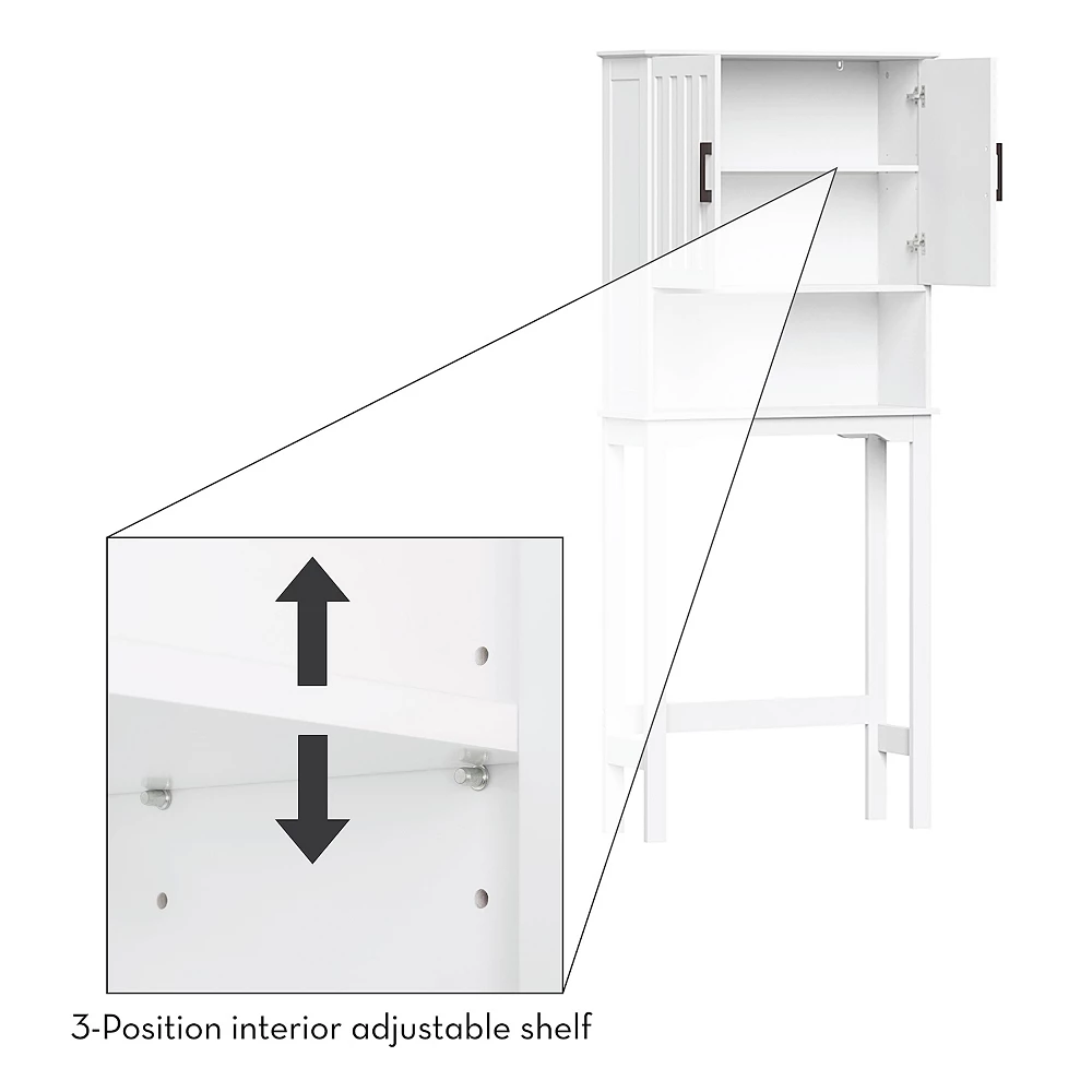 RiverRidge Home Monroe Spacesaver Over The Toilet Floor Decor 6 RiverRidge Home Monroe Spacesaver Over The Toilet Floor Decor - Image 4