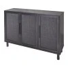Hopper Studio Delancey 3-Door Cabinet -The Novogratz Shop 5781301 Black