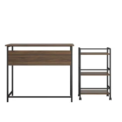 Ameriwood Home Baylor Desk With Rolling Cart -The Novogratz Shop 5782916 ALT2