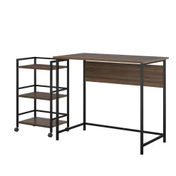 Ameriwood Home Baylor Desk With Rolling Cart -The Novogratz Shop 5782916 ALT3