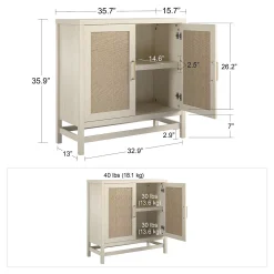 Ameriwood Home Lennon 2-Door Storage Cabinet 11 Ameriwood Home Lennon 2-Door Storage Cabinet -The Novogratz Shop 5782979 ALT99