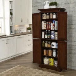 Homestyles Traditional Kitchen Pantry Floor Cabinet -The Novogratz Shop 5790780 ALT7