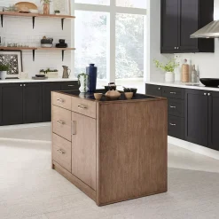 Homestyles Big Sur Quartz-Inset Kitchen Island -The Novogratz Shop 5790789 ALT2