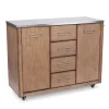 Homestyles Big Sur Stainless Steel Top Kitchen Cart -The Novogratz Shop 5790791