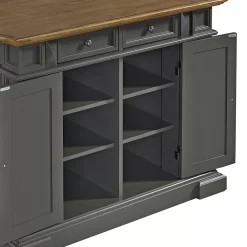 Homestyles Americana Stationary Kitchen Island -The Novogratz Shop 5790796 ALT6