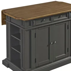Homestyles Americana Stationary Kitchen Island -The Novogratz Shop 5790796 ALT7