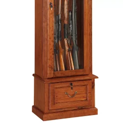 American Furniture Classics 8 Gun Key Locking Wooden Storage Display Cabinet 10 American Furniture Classics 8 Gun Key Locking Wooden Storage Display Cabinet -The Novogratz Shop 5797740 ALT3