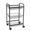 The Big One® 3-tier Wire Cart -The Novogratz Shop 5805907