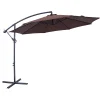 Sunnydaze Decor Sunnydaze 10 Ft Cantilever Offset Steel Patio Umbrella With Crank - Brown 1 Sunnydaze Decor Sunnydaze 10 Ft Cantilever Offset Steel Patio Umbrella With Crank - Brown -The Novogratz Shop 5809579