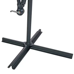 Sunnydaze Decor Sunnydaze 10 Ft Cantilever Offset Steel Patio Umbrella With Crank - Brown -The Novogratz Shop 5809579 ALT3