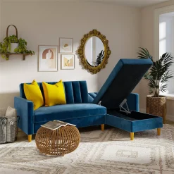 Atwater Living Karen Futon Sectional With Storage -The Novogratz Shop 5810116 ALT4