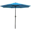 Sunnydaze Decor Sunnydaze 9 Ft Aluminum Patio Umbrella With Tilt And Crank - Turquoise -The Novogratz Shop 5811984