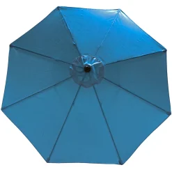 Sunnydaze Decor Sunnydaze 9 Ft Aluminum Patio Umbrella With Tilt And Crank - Turquoise -The Novogratz Shop 5811984 ALT2