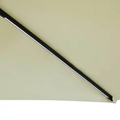 Sunnydaze Decor Sunnydaze 9.5 Ft Solar Cantilever Offset Patio Umbrella - Pale Buttercup -The Novogratz Shop 5811986 ALT2