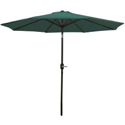 Sunnydaze Decor Sunnydaze 9 Ft Aluminum Patio Umbrella With Tilt And Crank - Green