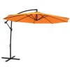 Sunnydaze Decor Sunnydaze 9.5 Ft Cantilever Offset Patio Umbrella With Crank - Tangerine -The Novogratz Shop 5811989