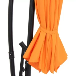 Sunnydaze Decor Sunnydaze 9.5 Ft Cantilever Offset Patio Umbrella With Crank - Tangerine 8 Sunnydaze Decor Sunnydaze 9.5 Ft Cantilever Offset Patio Umbrella With Crank - Tangerine -The Novogratz Shop 5811989 ALT2