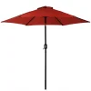 Sunnydaze Decor Sunnydaze 7.5 Ft Aluminum Patio Umbrella With Tilt And Crank - Burnt Orange
