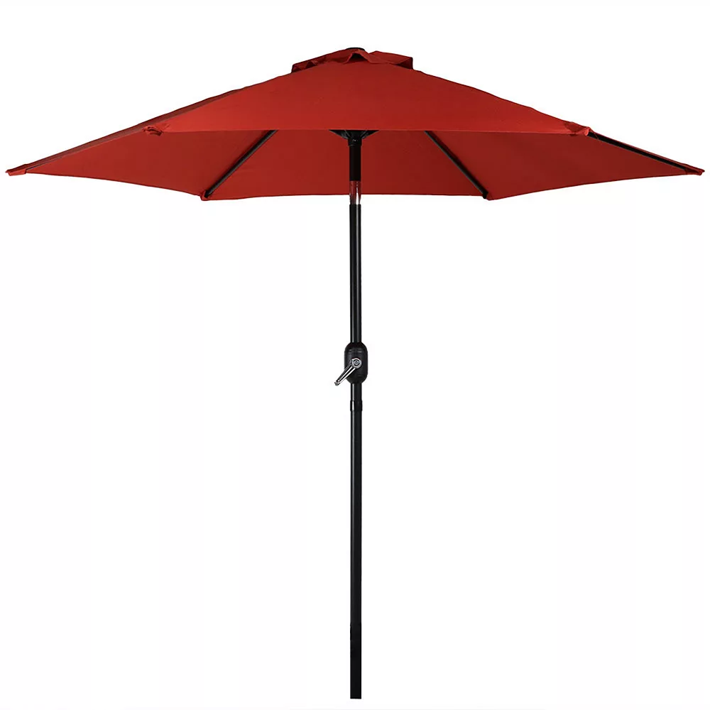 Sunnydaze Decor Sunnydaze 7.5 Ft Aluminum Patio Umbrella With Tilt And Crank - Burnt Orange 3 Sunnydaze Decor Sunnydaze 7.5 Ft Aluminum Patio Umbrella With Tilt And Crank - Burnt Orange