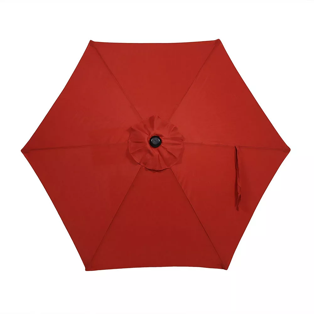 Sunnydaze Decor Sunnydaze 7.5 Ft Aluminum Patio Umbrella With Tilt And Crank - Burnt Orange 4 Sunnydaze Decor Sunnydaze 7.5 Ft Aluminum Patio Umbrella With Tilt And Crank - Burnt Orange - Image 2