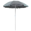 Sunnydaze Decor Sunnydaze 5 Ft Steel Beach Umbrella With Tilt - Gray 2 Sunnydaze Decor Sunnydaze 5 Ft Steel Beach Umbrella With Tilt - Gray -The Novogratz Shop 5811996