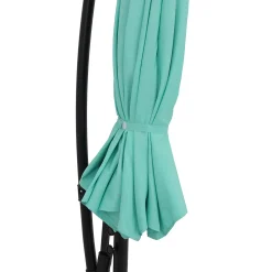Sunnydaze Decor Sunnydaze 9.5 Ft Cantilever Offset Patio Umbrella With Crank - Seafoam -The Novogratz Shop 5811998 ALT2