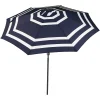 Sunnydaze Decor Sunnydaze 9 Ft Solar Patio Umbrella With Lights, Tilt, And Crank - Navy -The Novogratz Shop 5812000