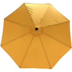 Sunnydaze Decor Sunnydaze 9 Ft Aluminum Patio Umbrella With Tilt And Crank - Gold -The Novogratz Shop 5812001 ALT2