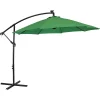 Sunnydaze Decor Sunnydaze 9.5 Ft Solar Cantilever Offset Patio Umbrella - Emerald 1 Sunnydaze Decor Sunnydaze 9.5 Ft Solar Cantilever Offset Patio Umbrella - Emerald -The Novogratz Shop 5812003