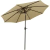 Sunnydaze Decor Sunnydaze 9 Ft Sunbrella Patio Umbrella With Tilt And Crank - Beige 2 Sunnydaze Decor Sunnydaze 9 Ft Sunbrella Patio Umbrella With Tilt And Crank - Beige -The Novogratz Shop 5812008