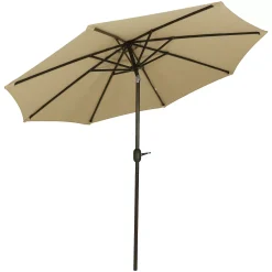 Sunnydaze Decor Sunnydaze 9 Ft Sunbrella Patio Umbrella With Tilt And Crank - Beige