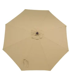 Sunnydaze Decor Sunnydaze 9 Ft Sunbrella Patio Umbrella With Tilt And Crank - Beige -The Novogratz Shop 5812008 ALT2
