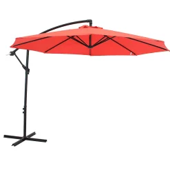 Sunnydaze Decor Sunnydaze 9.5 Ft Cantilever Offset Patio Umbrella With Crank - Cherry