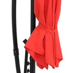 Sunnydaze Decor Sunnydaze 9.5 Ft Cantilever Offset Patio Umbrella With Crank - Cherry -The Novogratz Shop 5812011 ALT2