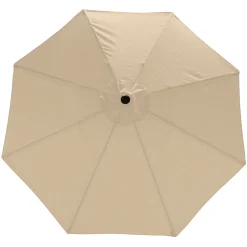 Sunnydaze Decor Sunnydaze 9 Ft Aluminum Patio Umbrella With Tilt And Crank - Beige -The Novogratz Shop 5812018 ALT2