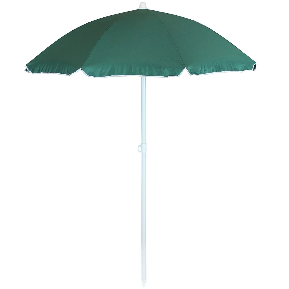 Sunnydaze Decor Sunnydaze 5 Ft Steel Beach Umbrella With Tilt - Sage Green 3 Sunnydaze Decor Sunnydaze 5 Ft Steel Beach Umbrella With Tilt - Sage Green