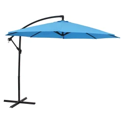 Sunnydaze Decor Sunnydaze 9.5 Ft Cantilever Offset Patio Umbrella With Crank - Azure
