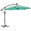 Sunnydaze Decor Sunnydaze 9.5 Ft Solar Cantilever Offset Patio Umbrella - Seafoam -The Novogratz Shop 5812067