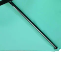 Sunnydaze Decor Sunnydaze 9.5 Ft Solar Cantilever Offset Patio Umbrella - Seafoam -The Novogratz Shop 5812067 ALT2