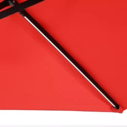 Sunnydaze Decor Sunnydaze 9.5 Ft Solar Cantilever Offset Patio Umbrella - Cherry 8 Sunnydaze Decor Sunnydaze 9.5 Ft Solar Cantilever Offset Patio Umbrella - Cherry -The Novogratz Shop 5812083 ALT2