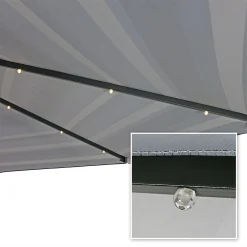 Sunnydaze Decor Sunnydaze 9 Ft Solar Patio Umbrella With Lights, Tilt, And Crank - Catalina 7 Sunnydaze Decor Sunnydaze 9 Ft Solar Patio Umbrella With Lights, Tilt, And Crank - Catalina -The Novogratz Shop 5812090 ALT2