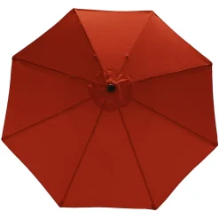 Sunnydaze Decor Sunnydaze 9 Ft Aluminum Patio Umbrella With Tilt And Crank - Burnt Orange -The Novogratz Shop 5812096 ALT2
