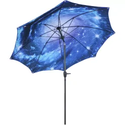Sunnydaze Decor Sunnydaze 9 Ft Aluminum Patio Umbrella With Tilt And Crank - Starry Galaxy