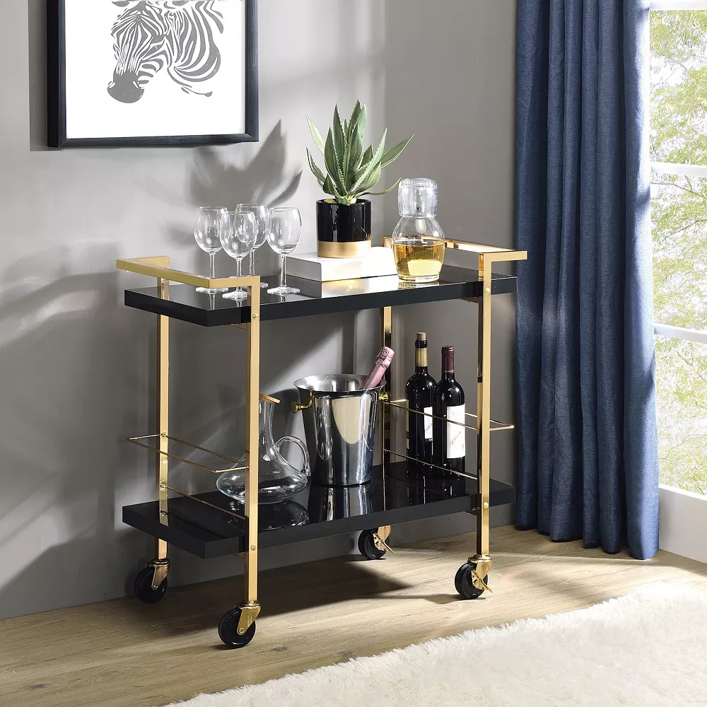 OSP Home Furnishings Alios Serving Cart 4 OSP Home Furnishings Alios Serving Cart - Image 2
