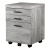 Monarch 3-Drawer Filing Cabinet -The Novogratz Shop 5850635 Gray