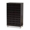 Baxton Studio Ernest Shoe Cabinet Floor Decor